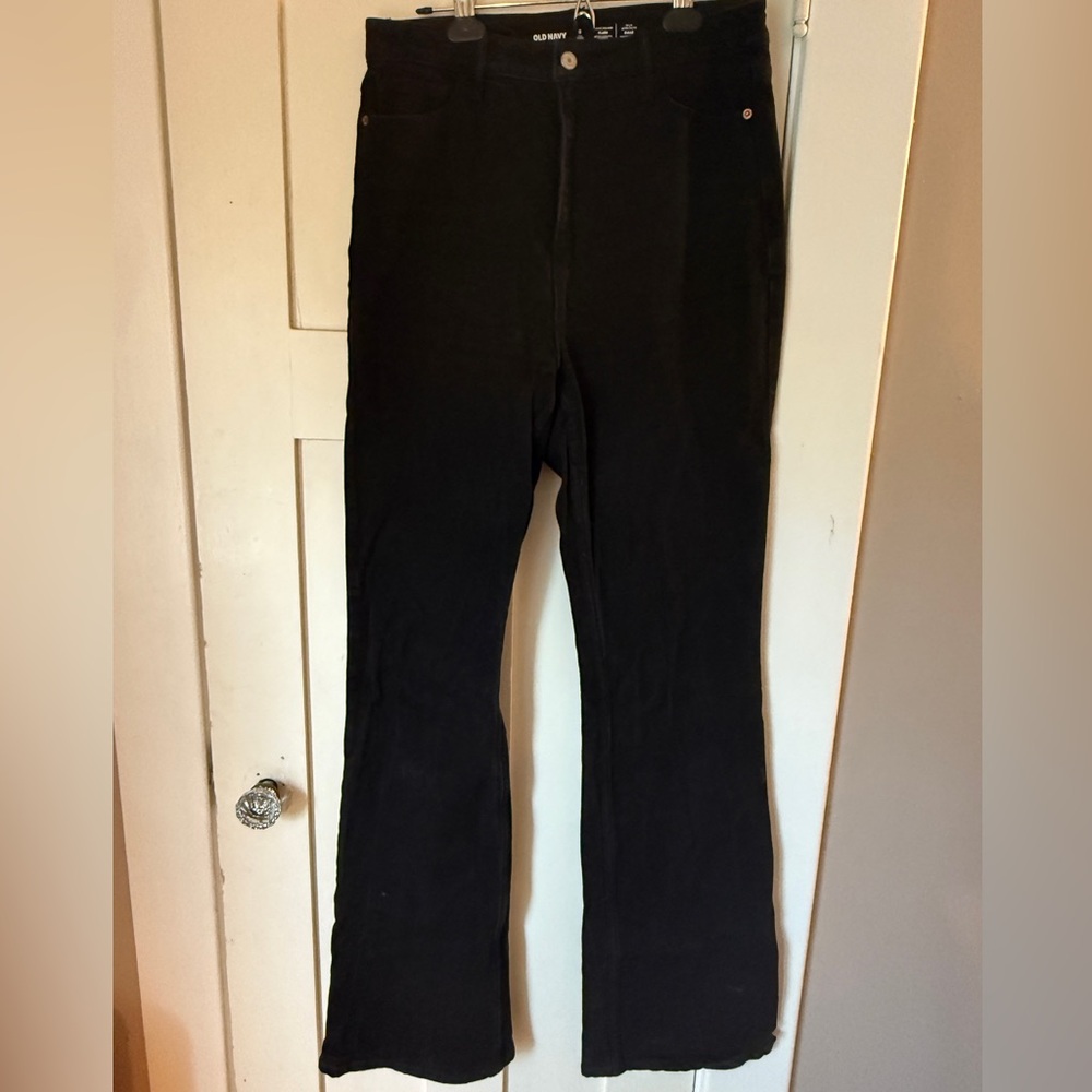 Women's Black Flared Tall Pants